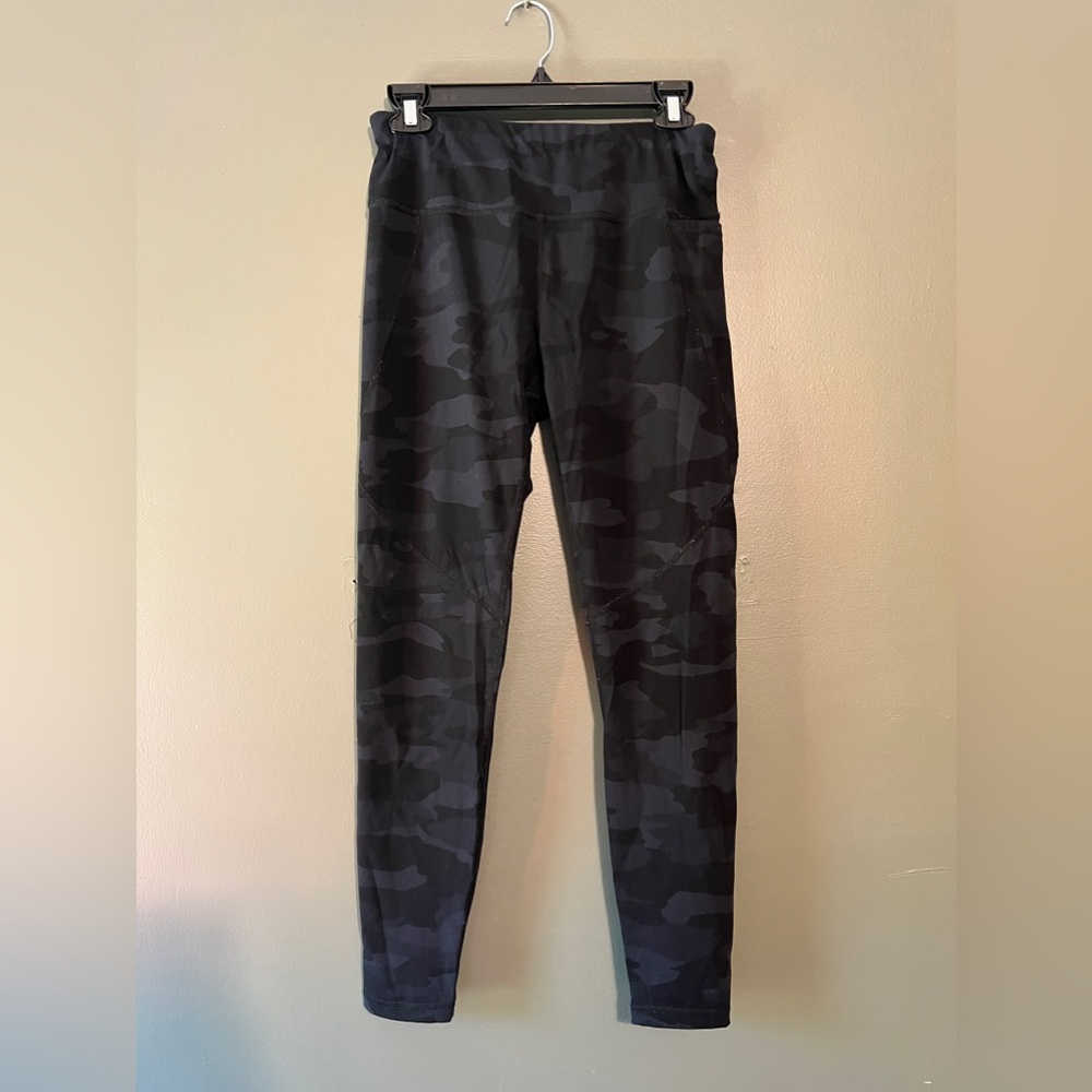 Sweaty Betty Power Full Length Leggings - M - Black and gray camo